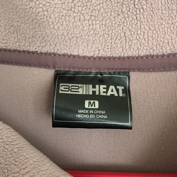 NWT!32 Degrees Ladies' Button Snap Fleece Pullover - Picture 3 of 5